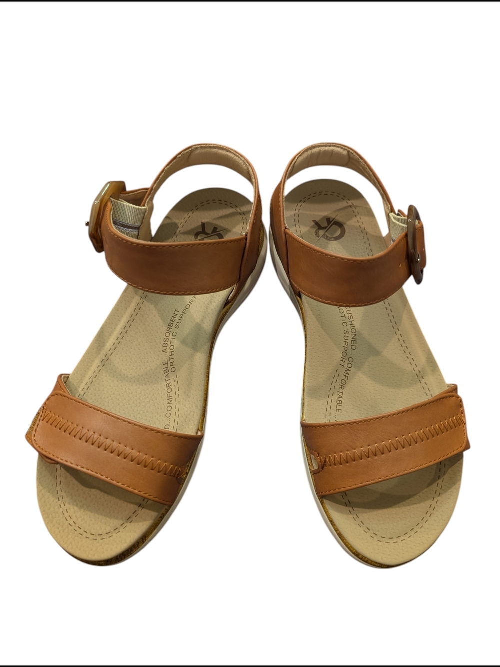 Ortorex Ortho+Rest Women's Tan Ankle-Strap Sandals Size 6 Adjustable